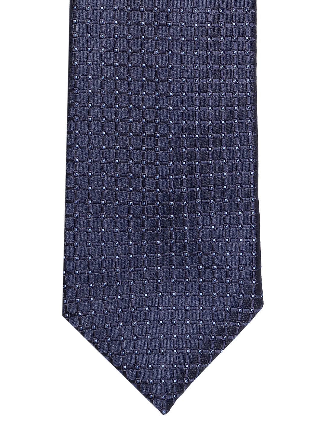 

Lino Perros Navy Blue Checked Tie
