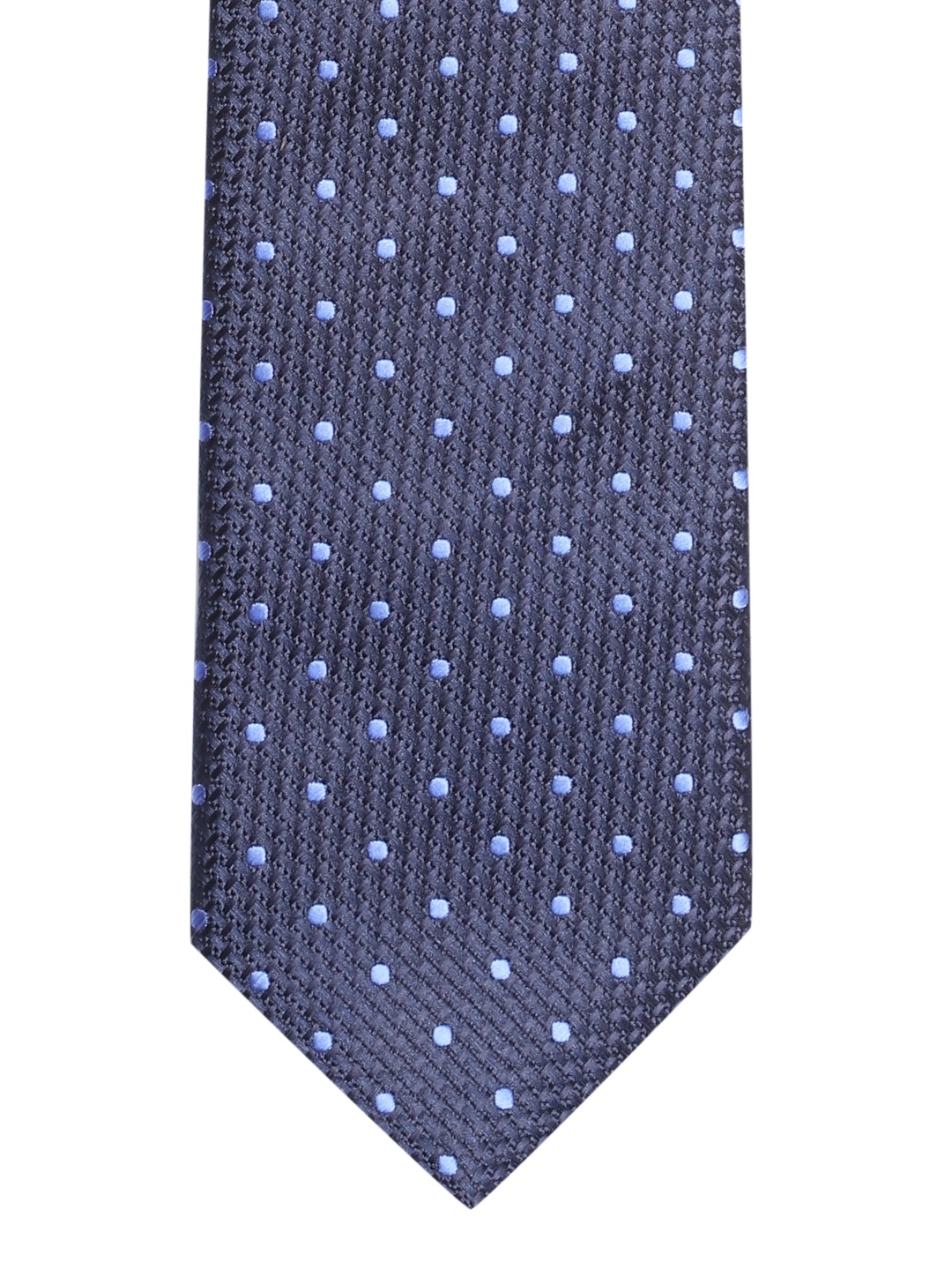 

Lino Perros Navy Blue Woven Design Broad Tie