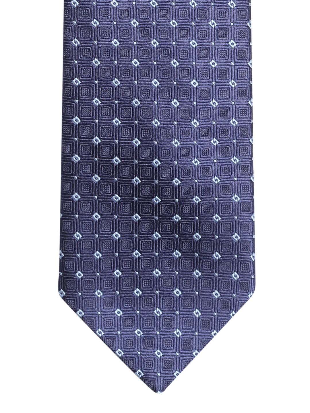 

Lino Perros Navy Blue Woven Design Broad Tie