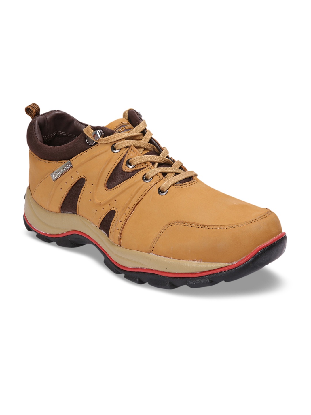 

Red Chief Men Tan Brown Leather Sneakers