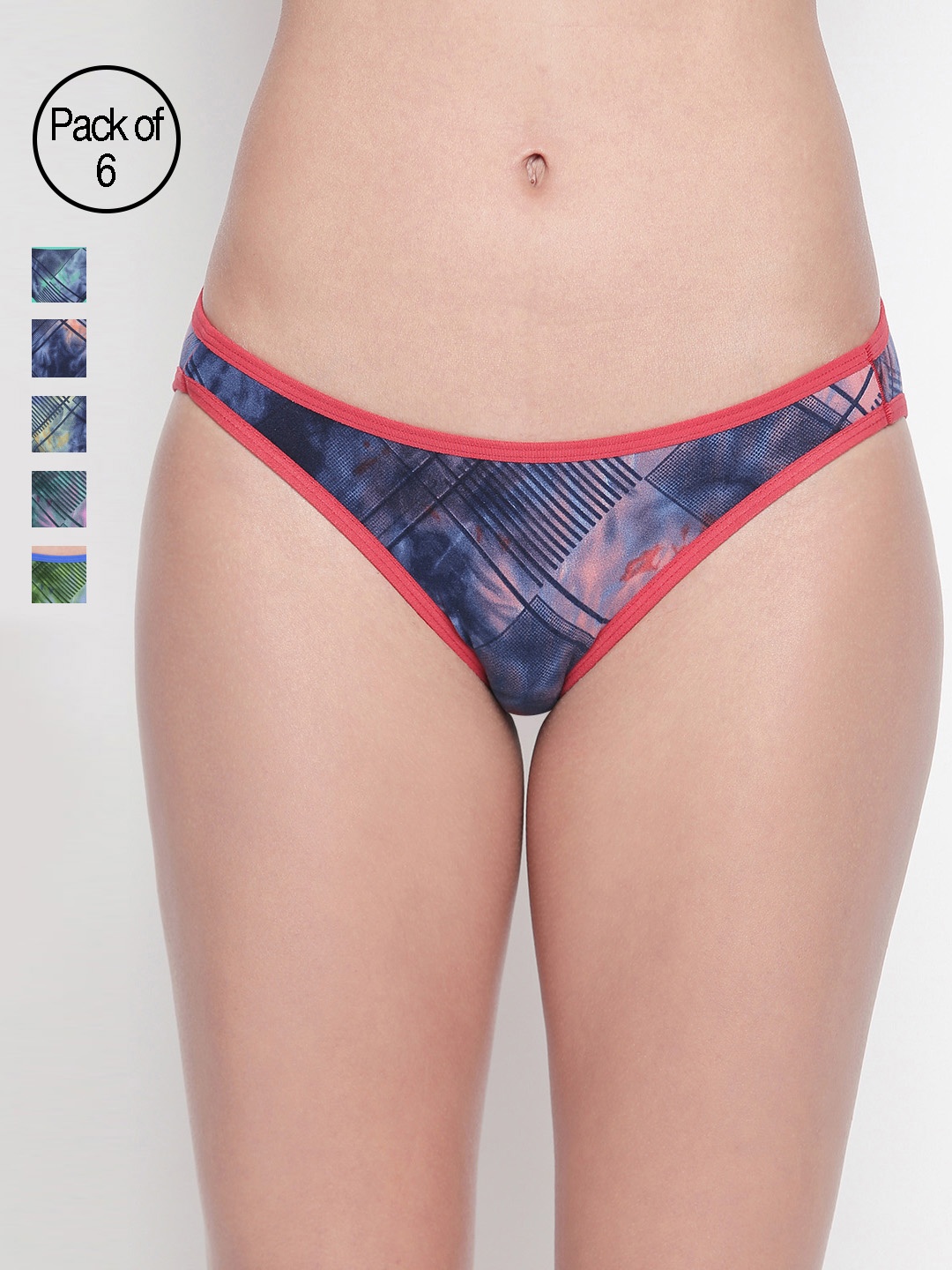 

Bodycare Women Pack of 6 Printed Bikini Briefs 8035-6PCS, Assorted