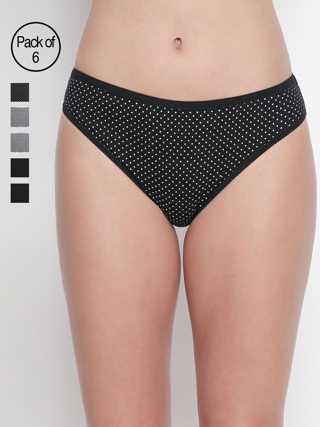 

BODYCARE Pack of 6 High-Cut Bikini Briefs in Assorted Color