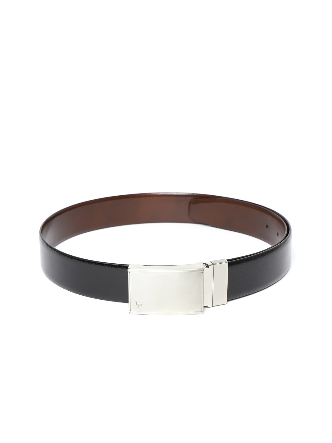 

Lino Perros Men Black & Brown Solid Reversible Leather Belt