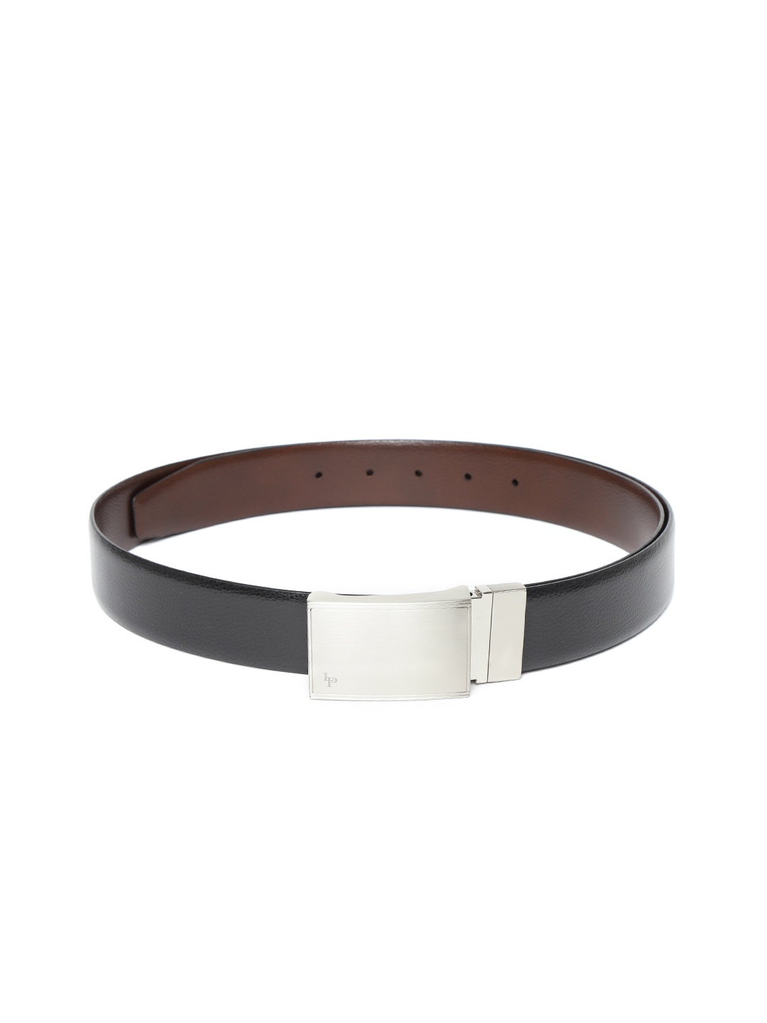 

Lino Perros Men Black & Brown Reversible Leather Belt
