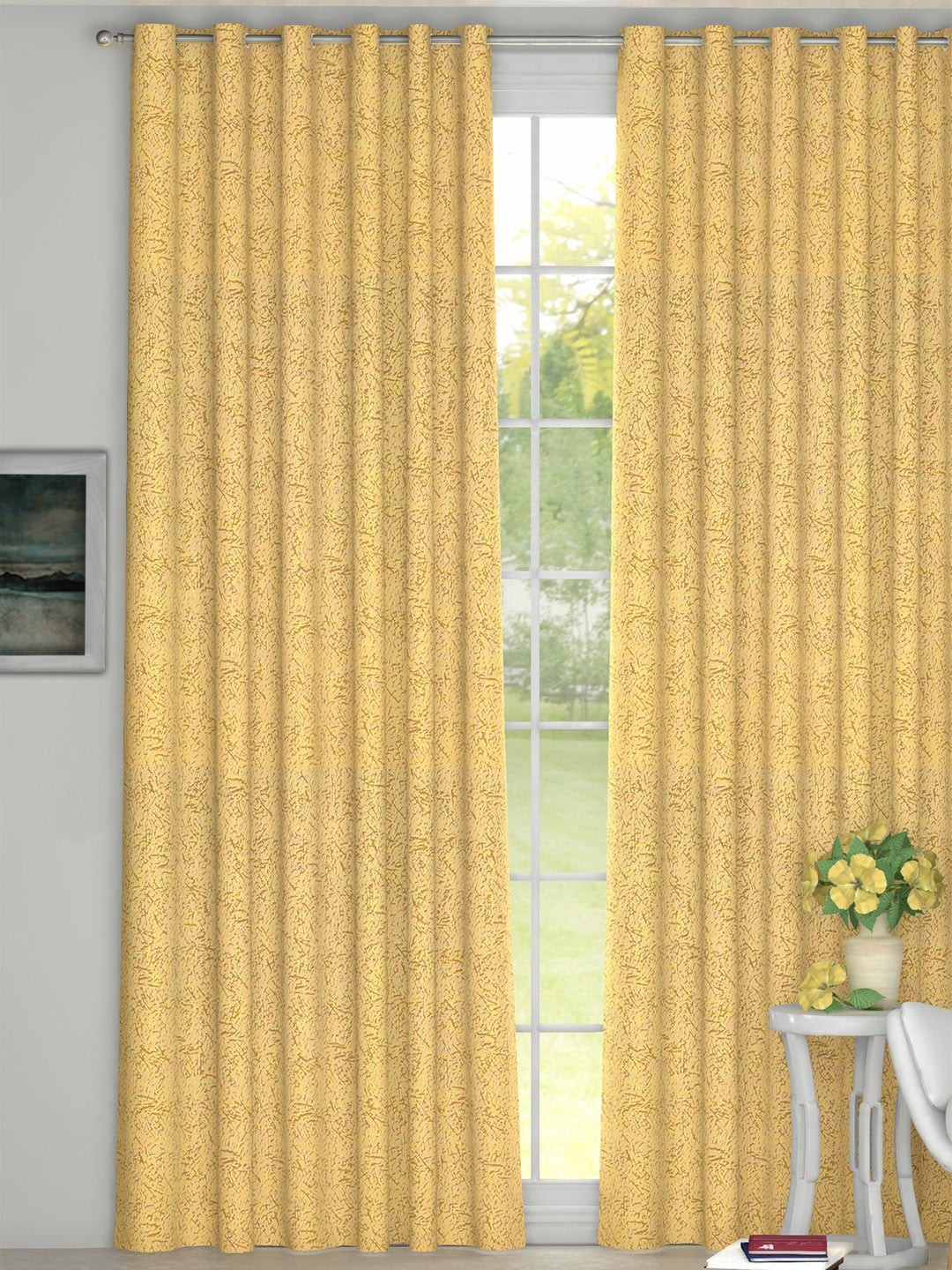

GM Beige Room Darkening Door Curtains