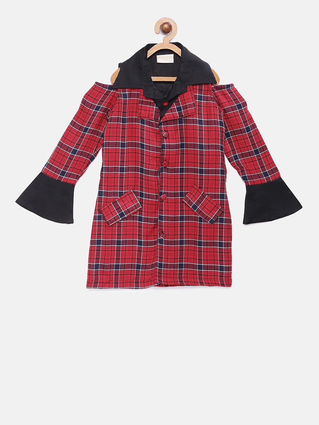 

Fairies Forever Girls Red Checked Shirt Dress