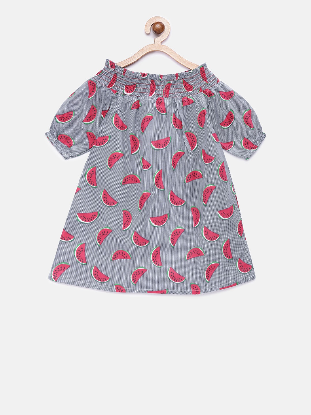 

Fairies Forever Girls Grey Printed A-Line Dress