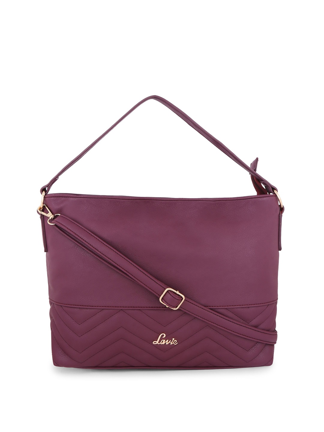

Lavie Purple Solid Handheld Bag