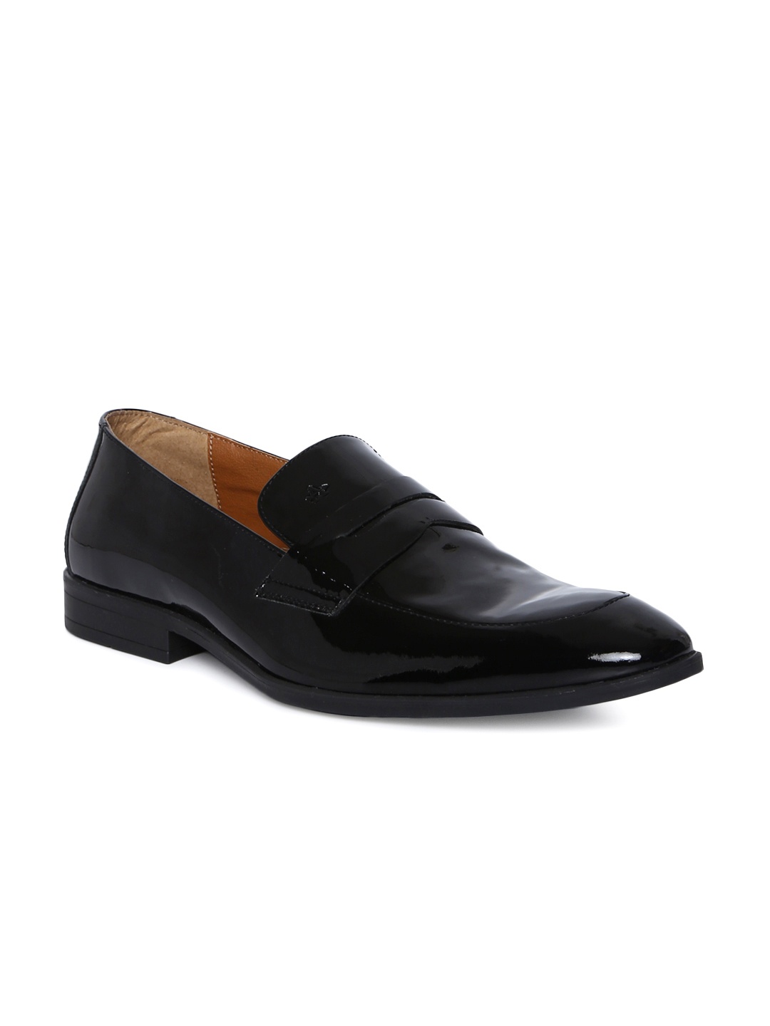 

Arrow Men Black Semiformal Leather Slip-Ons