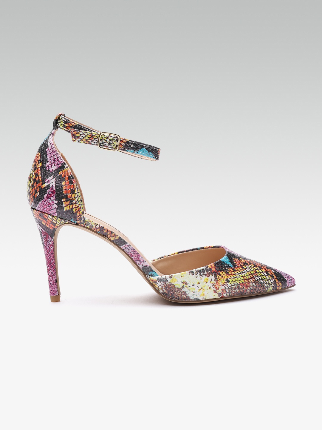 

DOROTHY PERKINS Women Multicoloured Snakeskin Print Pumps, Multi