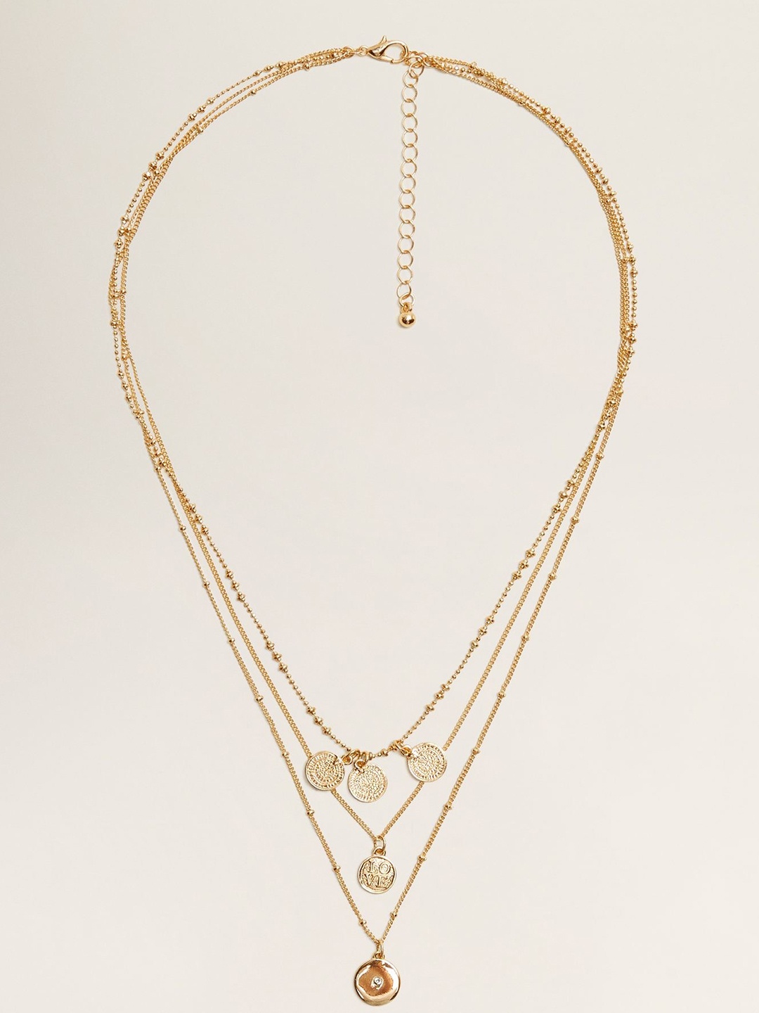 

MANGO Gold-Toned Layered Necklace