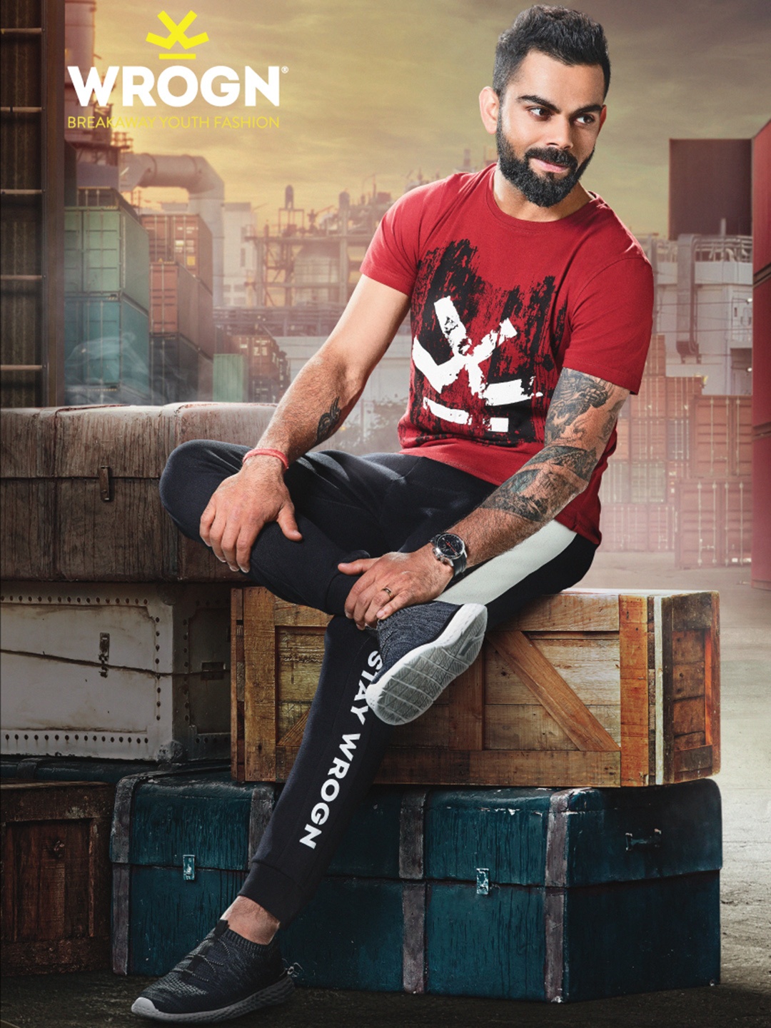 

WROGN Men Black Solid Straight Fit Joggers