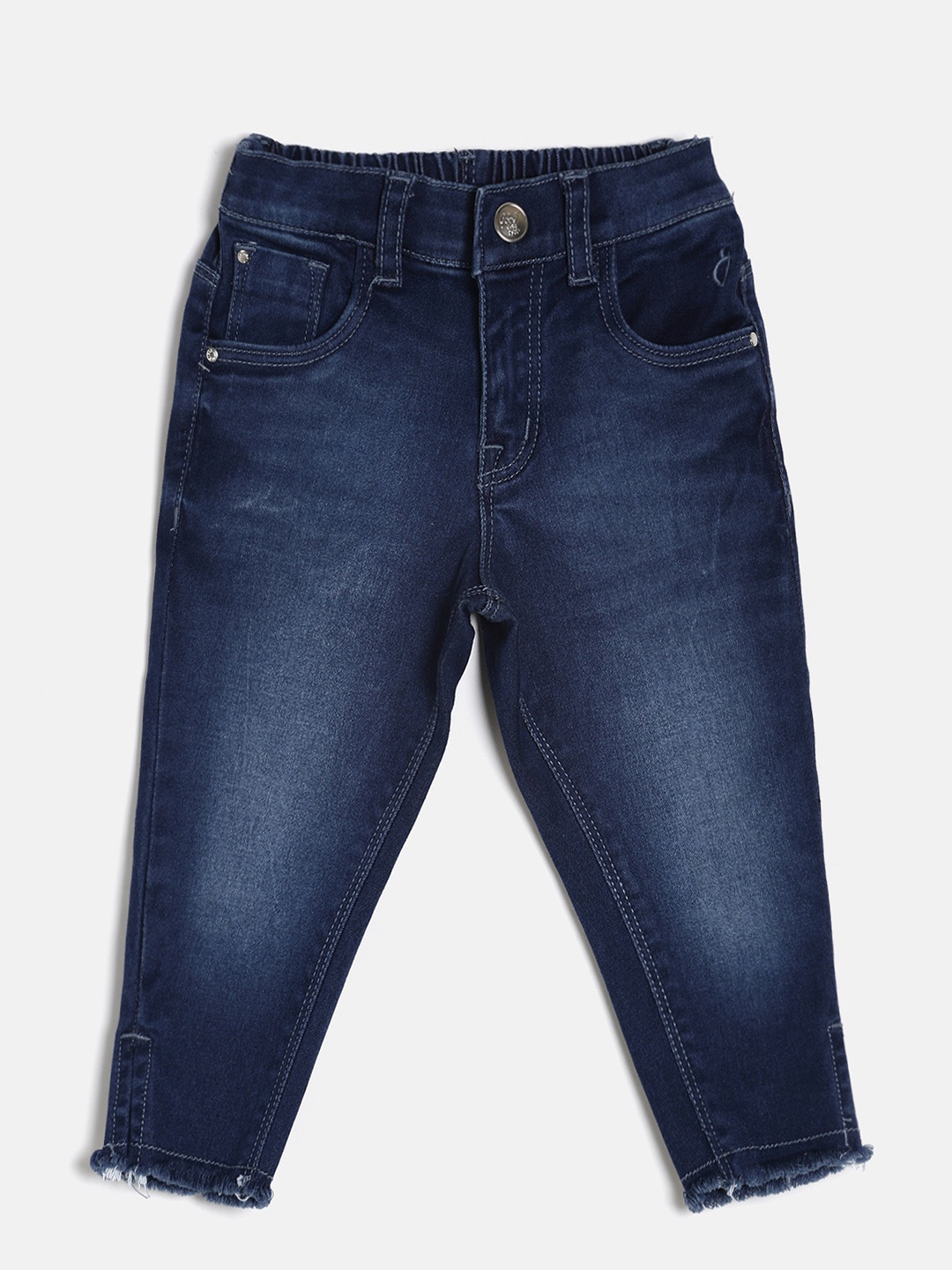 

Gini and Jony Girls Blue & Blue Regular Fit Mid-Rise Clean Look Jeans