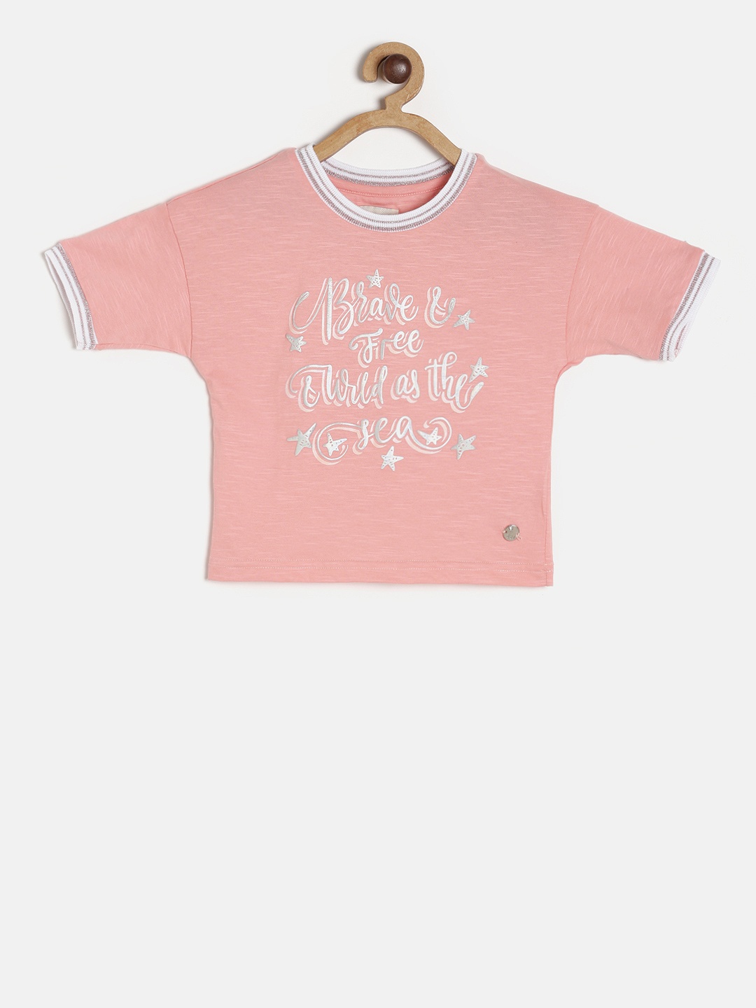 

Gini and Jony Girls Pink Printed Top