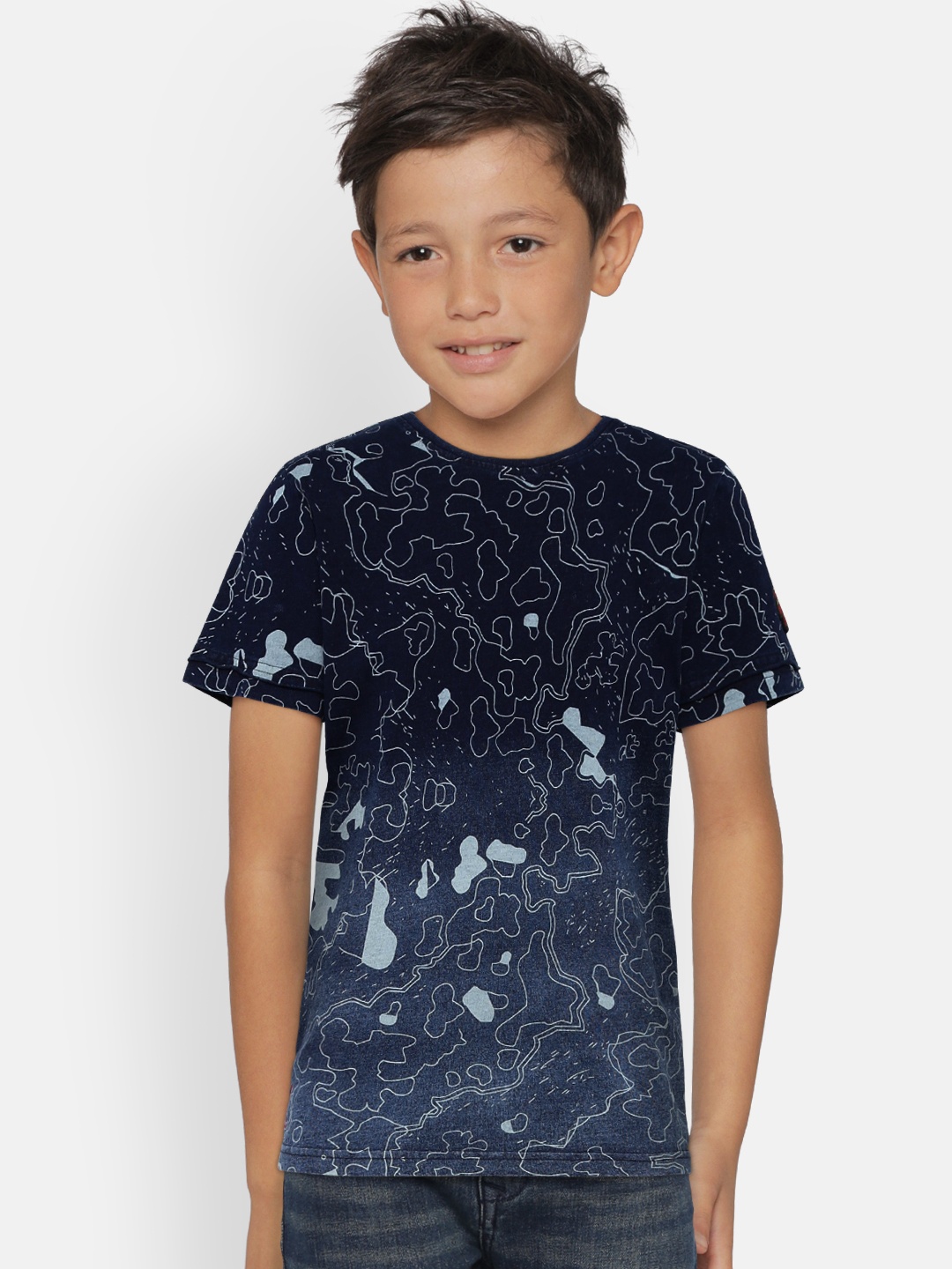 

Palm Tree Boys Black Printed Round Neck T-shirt