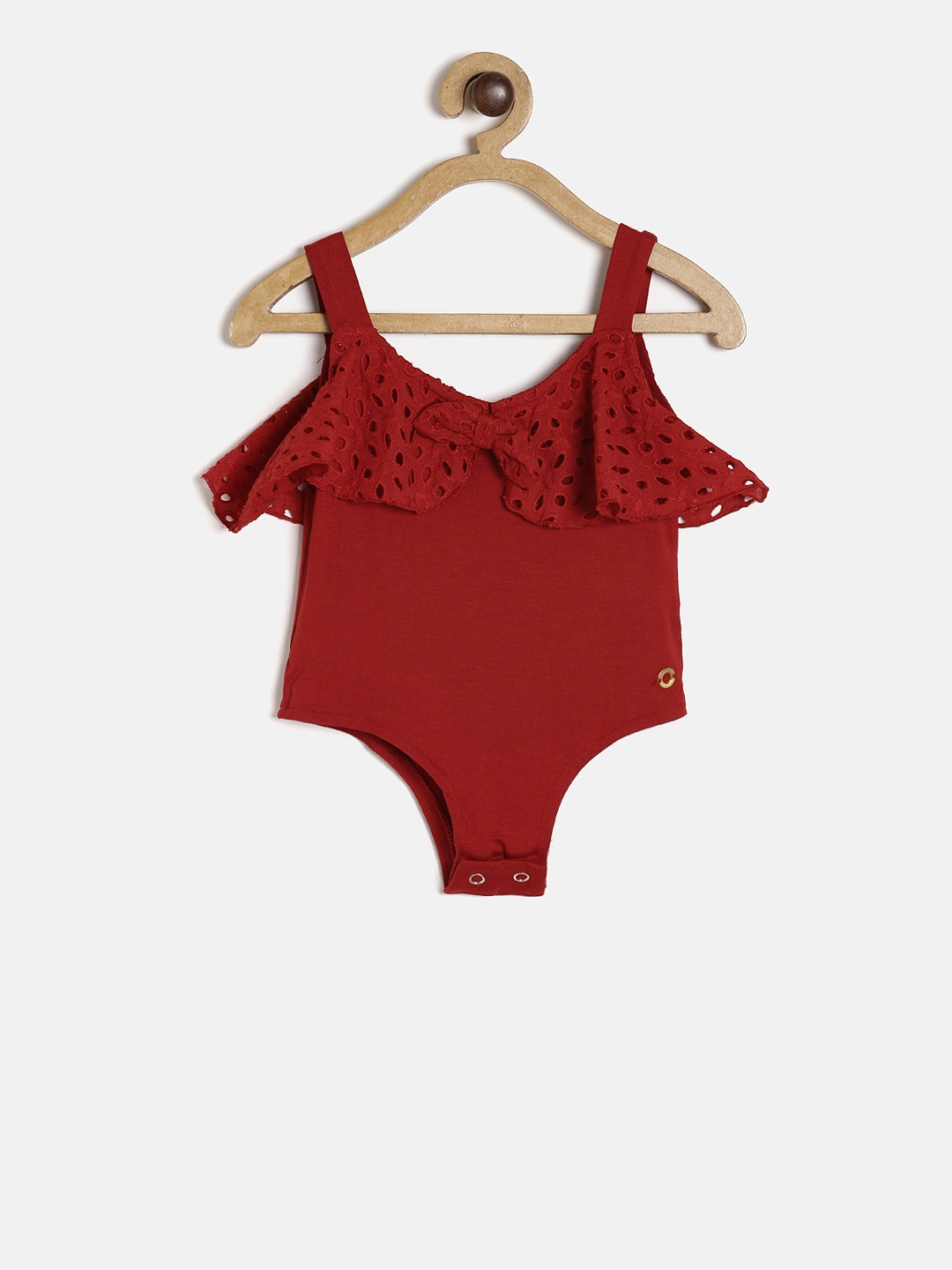 

Gini and Jony Girls Red Bodysuit