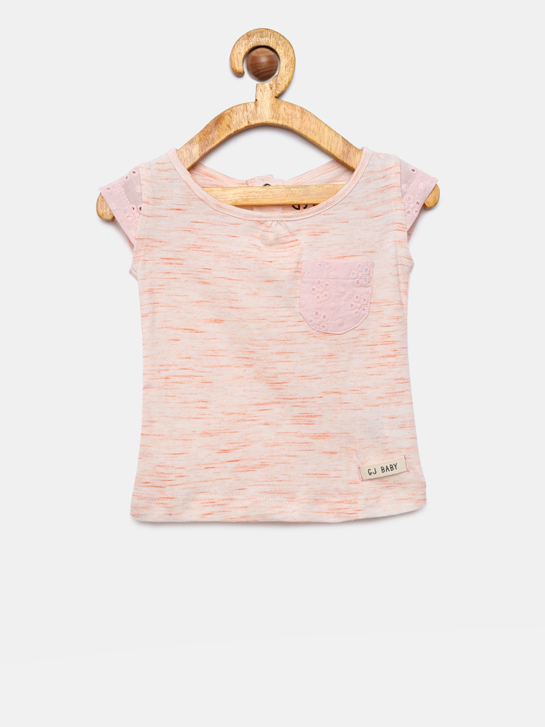 

Gini and Jony Girls Pink Solid Top