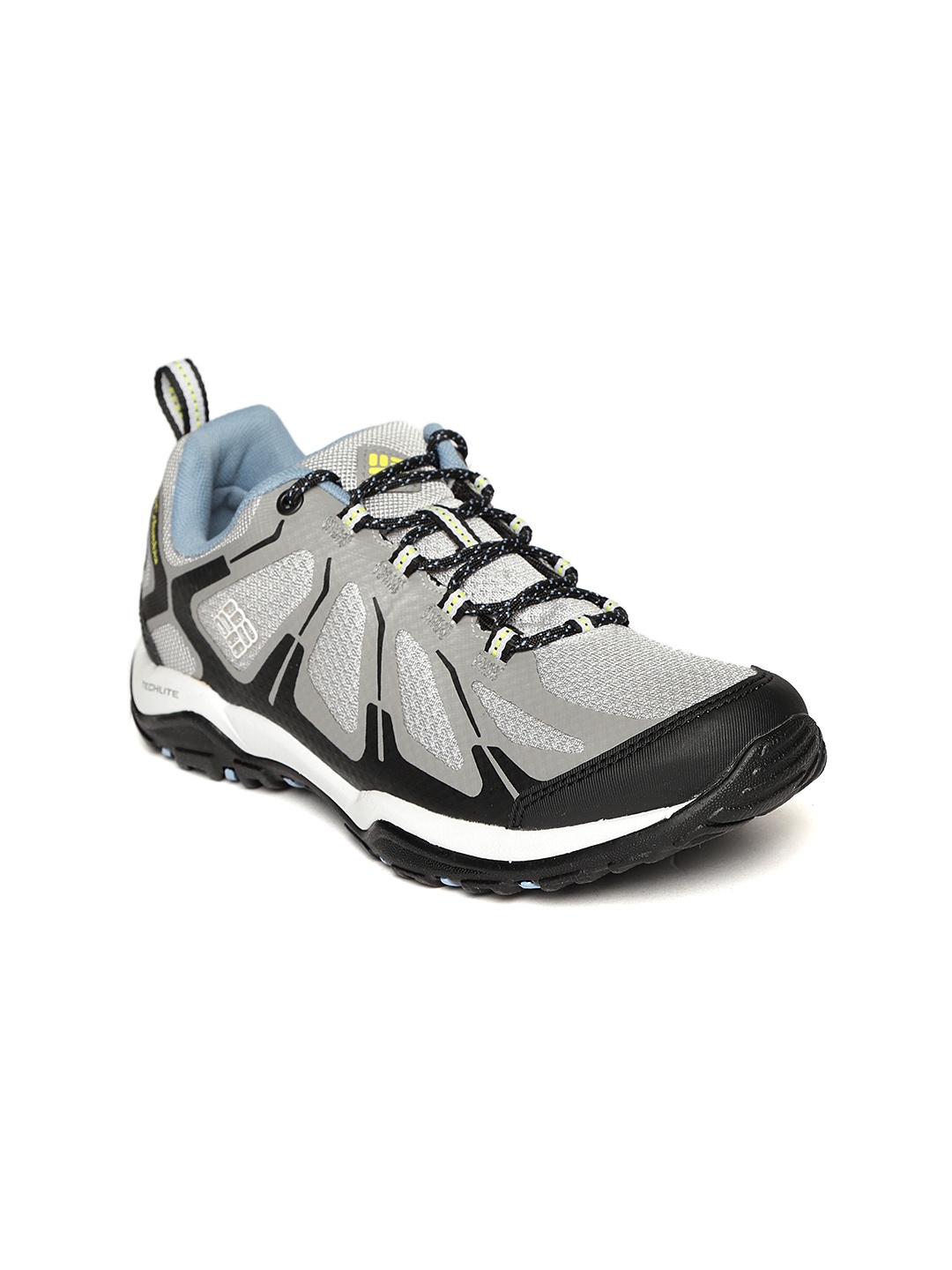 

Columbia Women Grey & Black PEAKFREAK XCRSN II XCEL LOW OUTDRY Waterproof Hiking Shoes