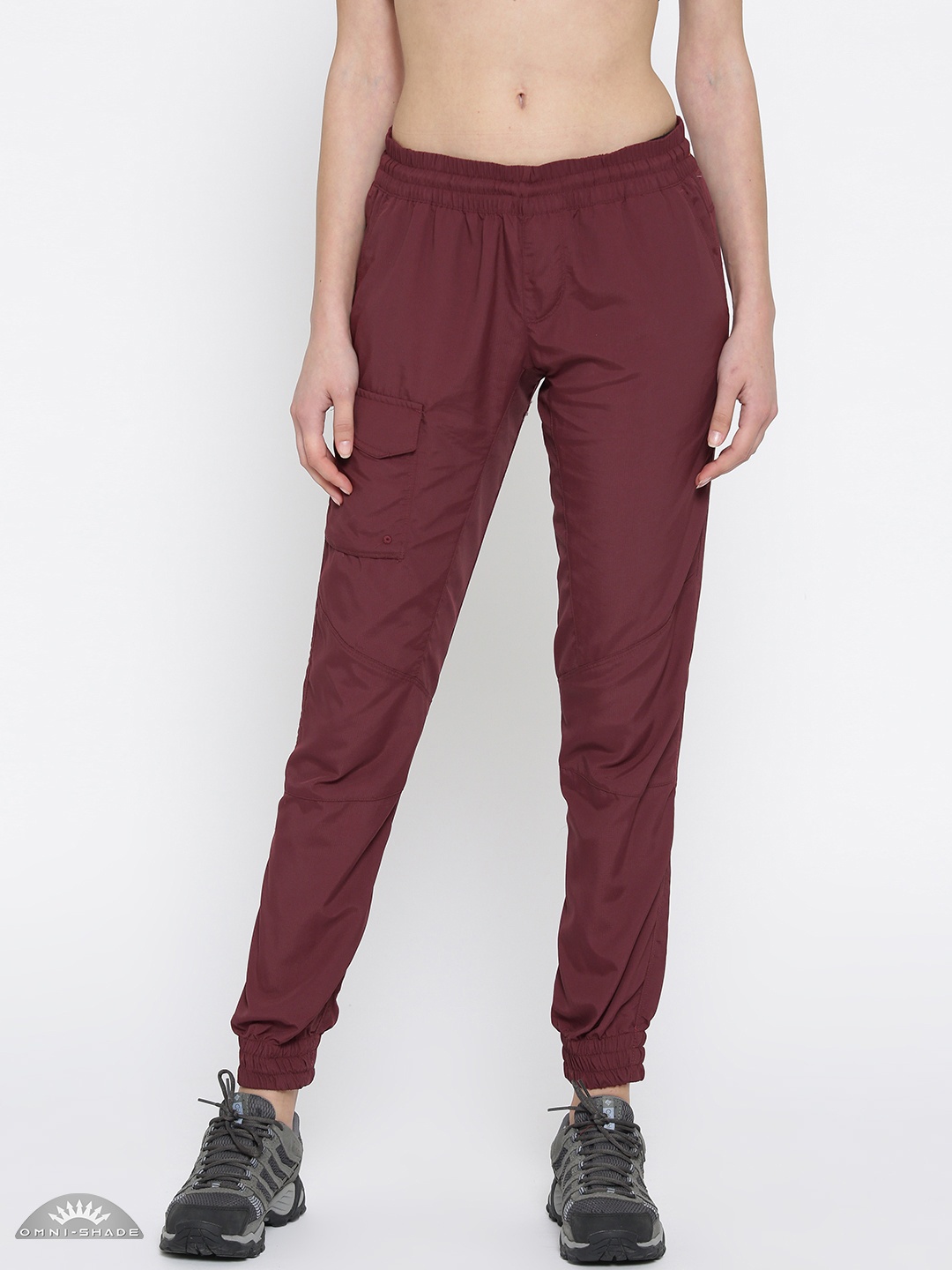 

Columbia Women Maroon Silver Ridge UV Protected Hiking Joggers