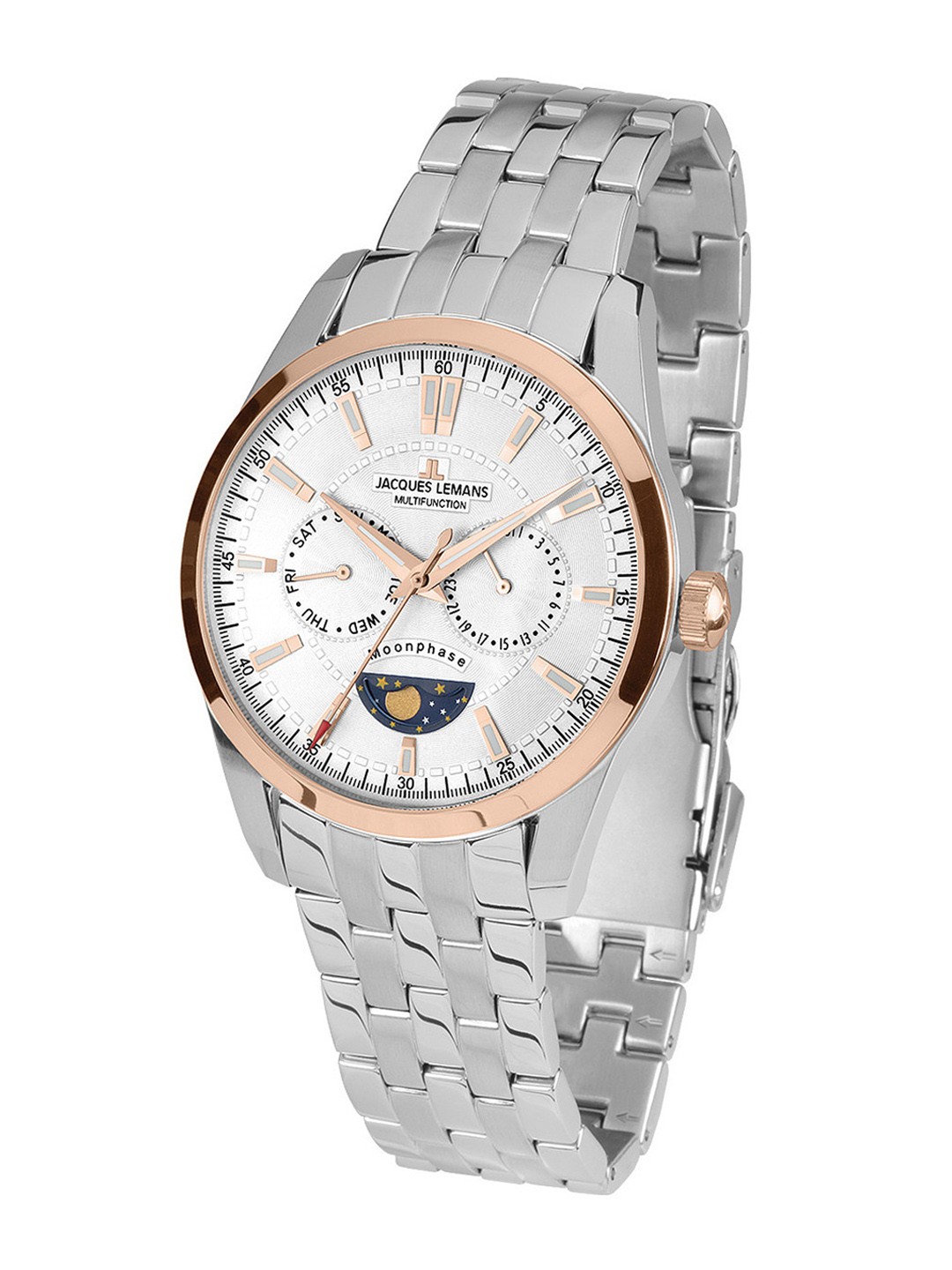

Jacques Lemans Men White Analogue Watch 1-1901G