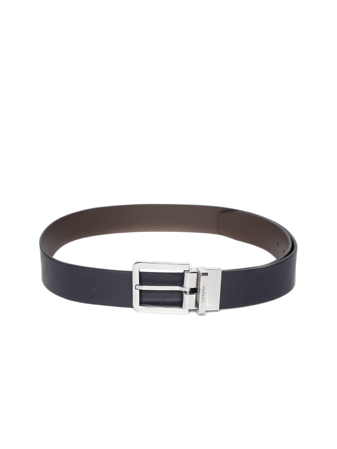 

Calvin Klein Men Navy Blue & Brown Textured Reversible Belt