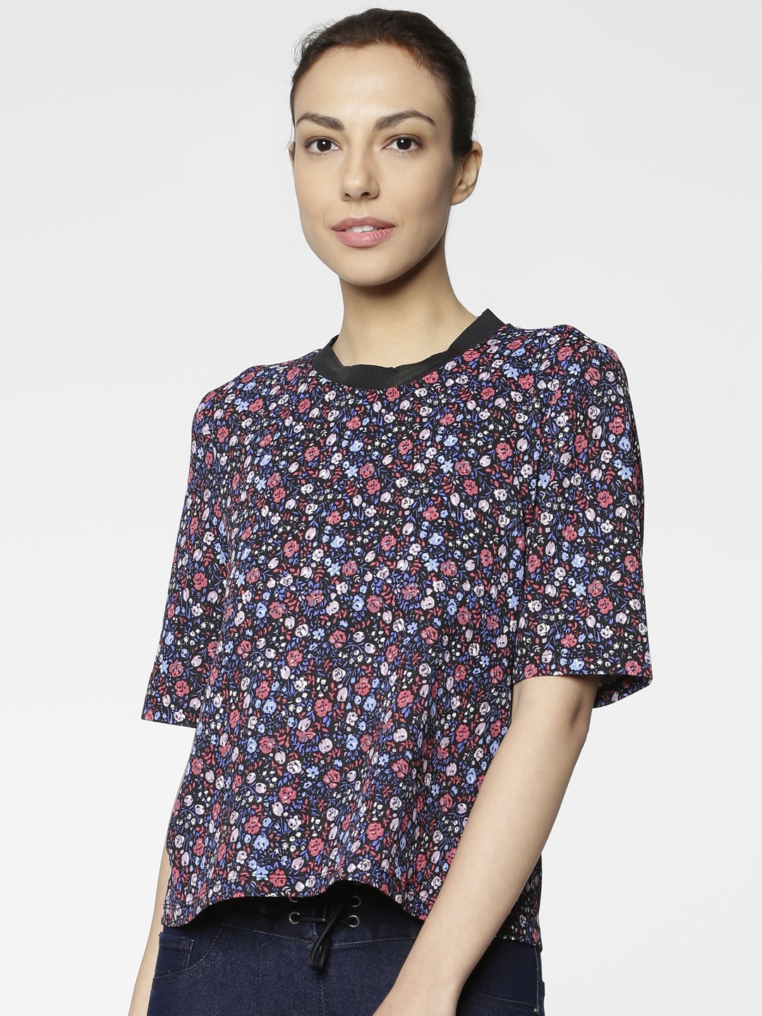 

ONLY Women Black Printed Top