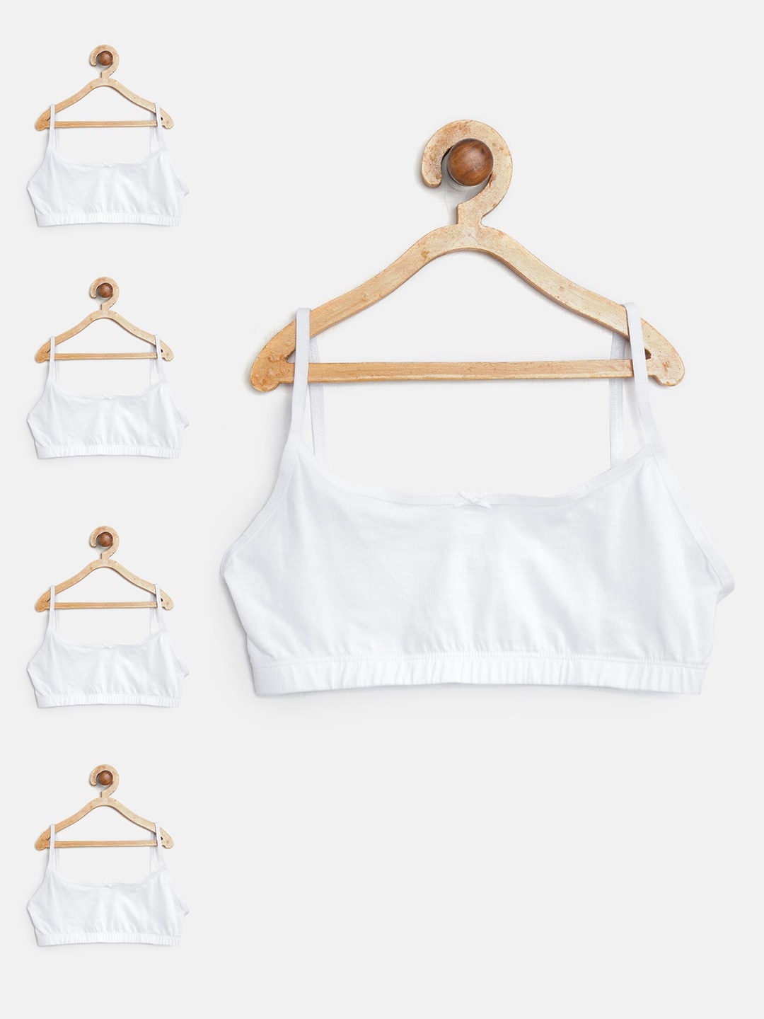 

Marks & Spencer Girls Pack of 5 Bralette Pure Cotton Tops, White