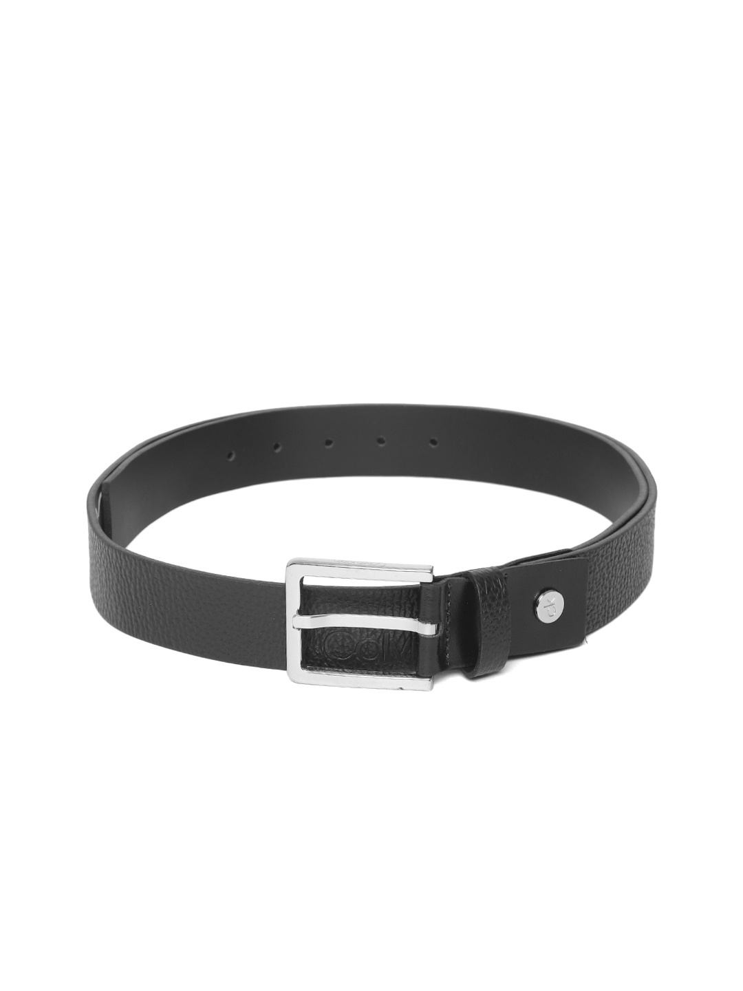 

Calvin Klein Men Black Solid Leather Belt