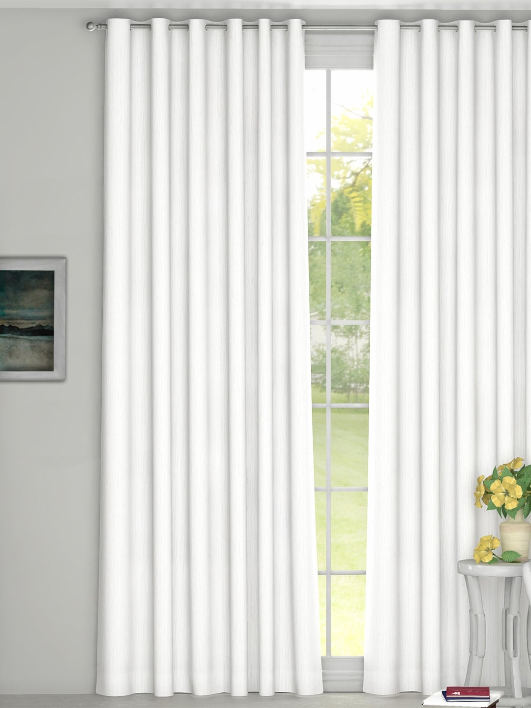 

GM White Room Darkening Door Curtain