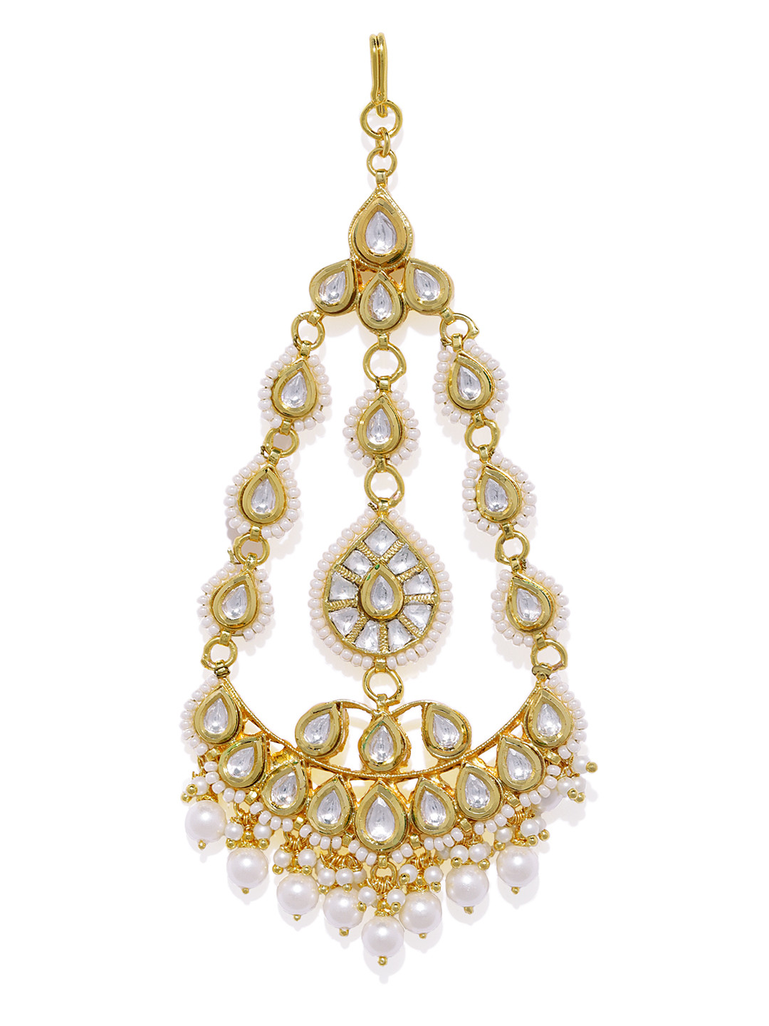 

AccessHer Gold-Plated Handcrafted Kundan Jadau Pachi Jhumar Passa