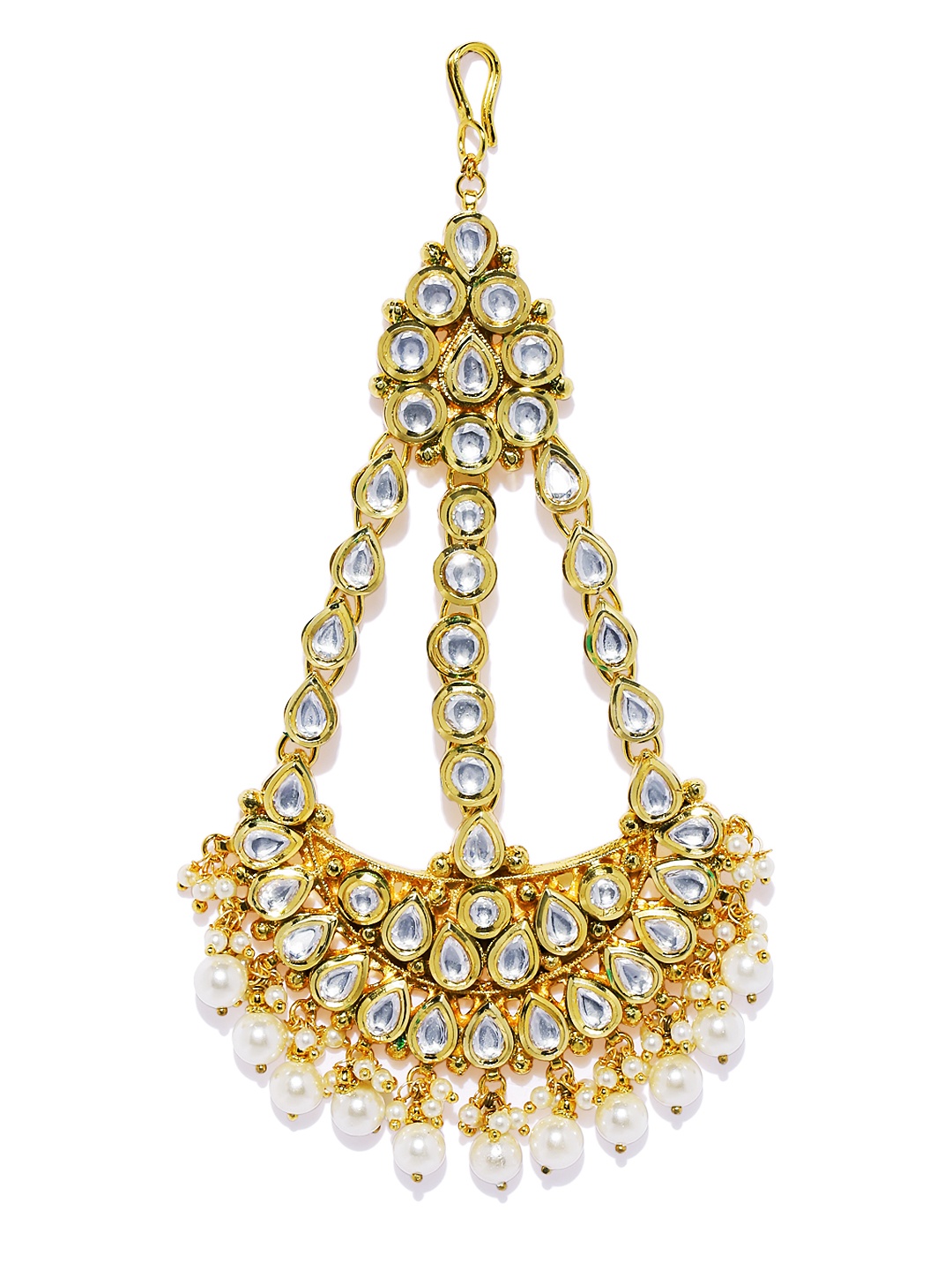 

AccessHer Gold-Plated Handcrafted Jadau Pachi Jhumar Passa