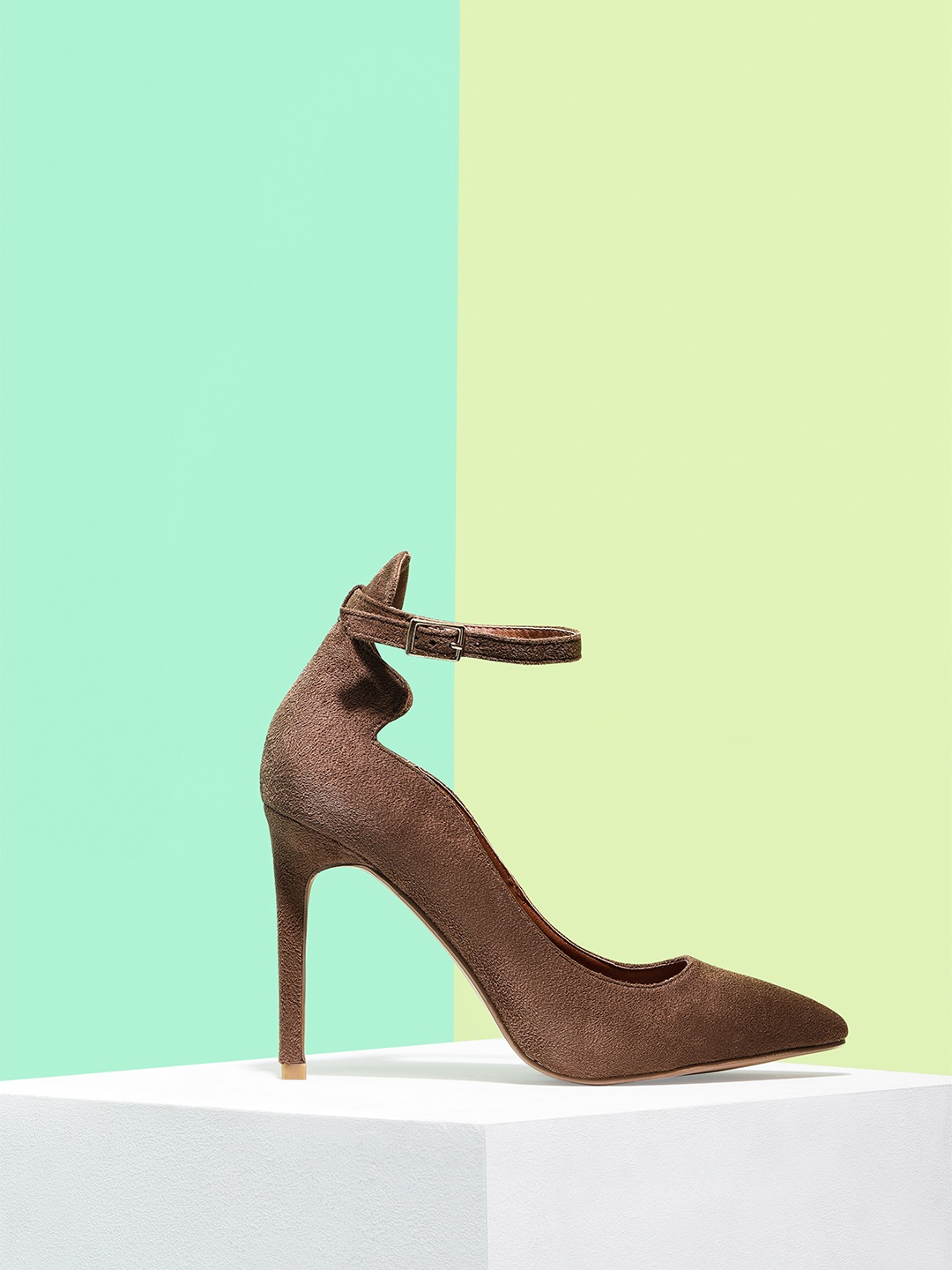 

CORSICA Women Brown Solid Suede Pumps