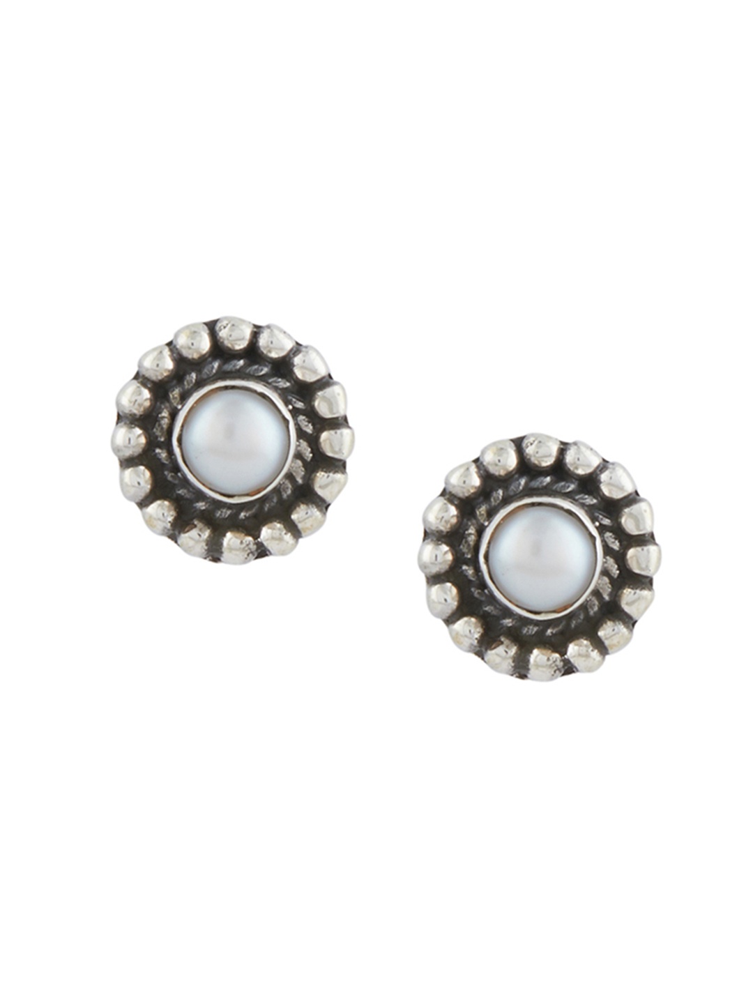 

ahilya Sterling Silver Circular Studs