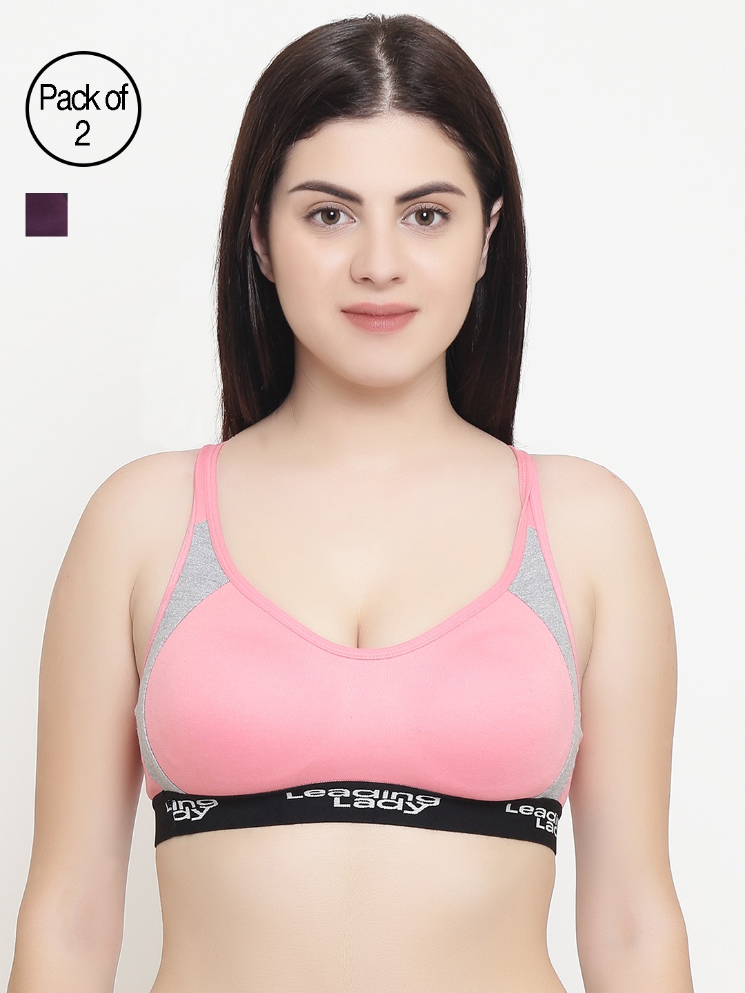 

Leading Lady Pack Of 2 Sports Bras KOKO-PP, Purple