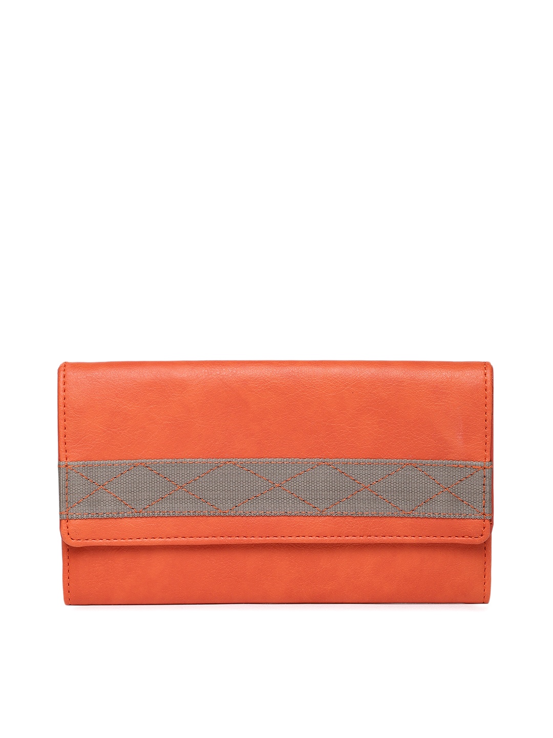

Baggit Women Orange Solid Two Fold Wallet