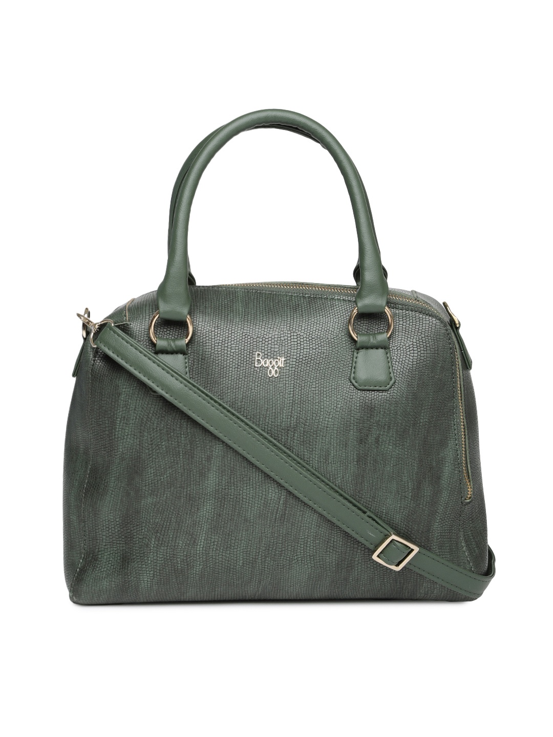 

Baggit Green Textured Handheld Bag