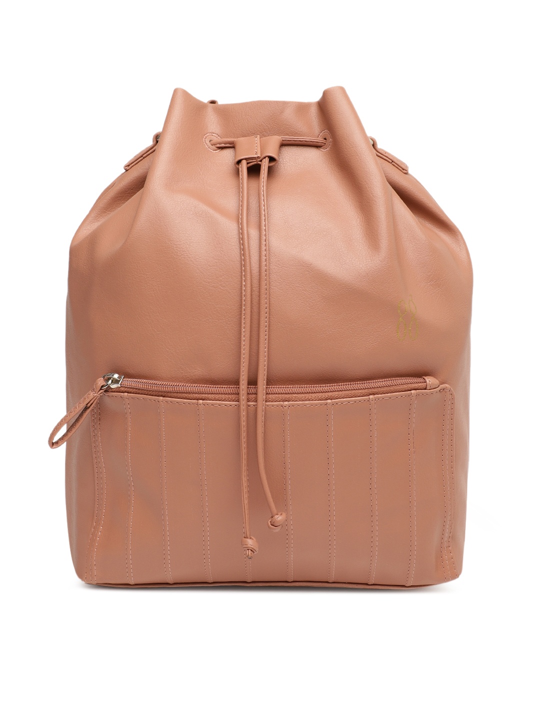 

Baggit Peach-Coloured Solid Sling Bag cum Backpack