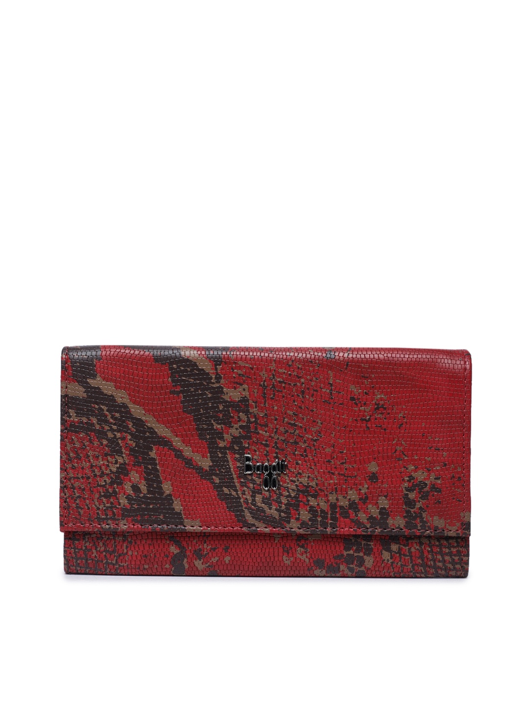 

Baggit Women Red Printed Three Fold Wallet