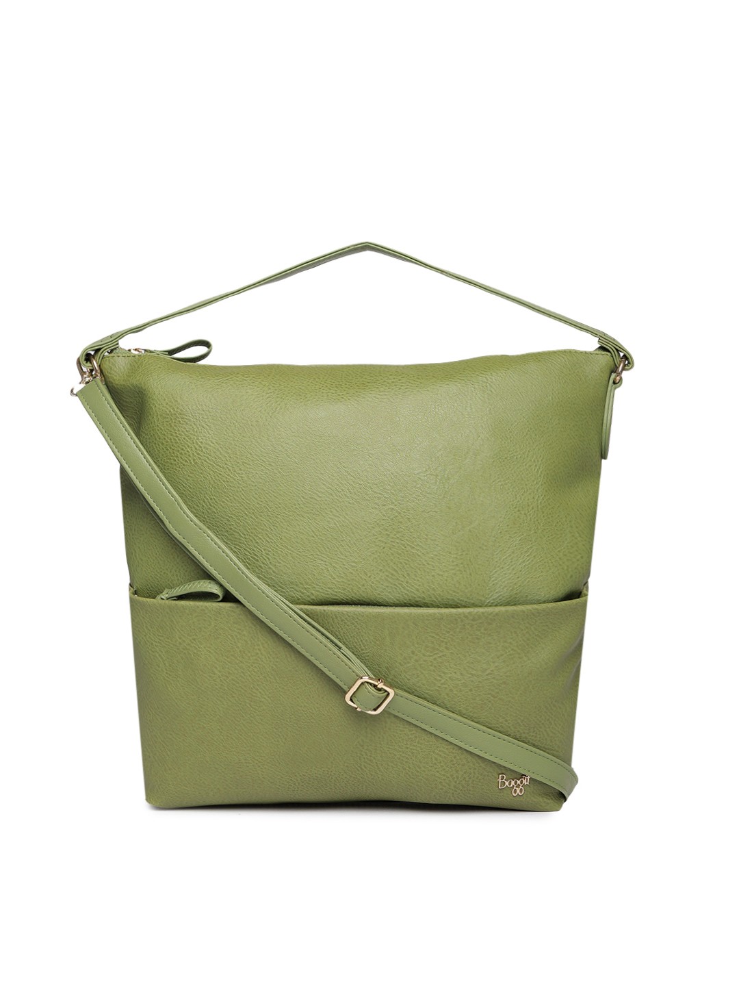 

Baggit Green Solid Sling Bag