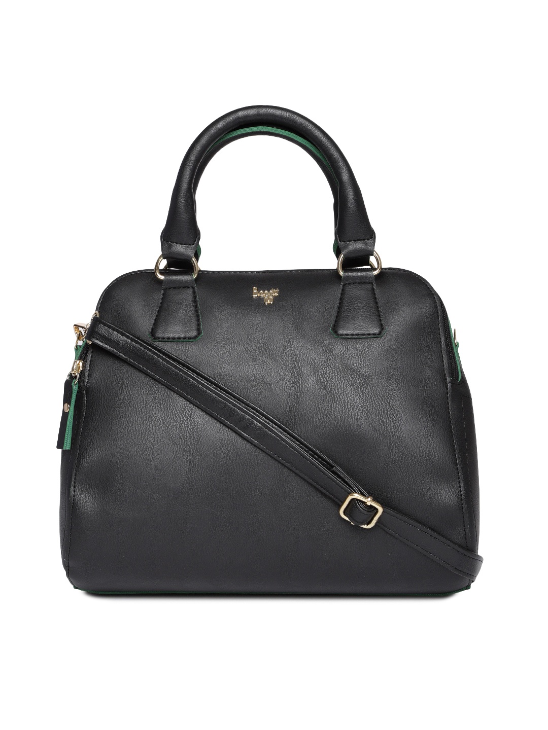 

Baggit Black Solid Handheld Bag