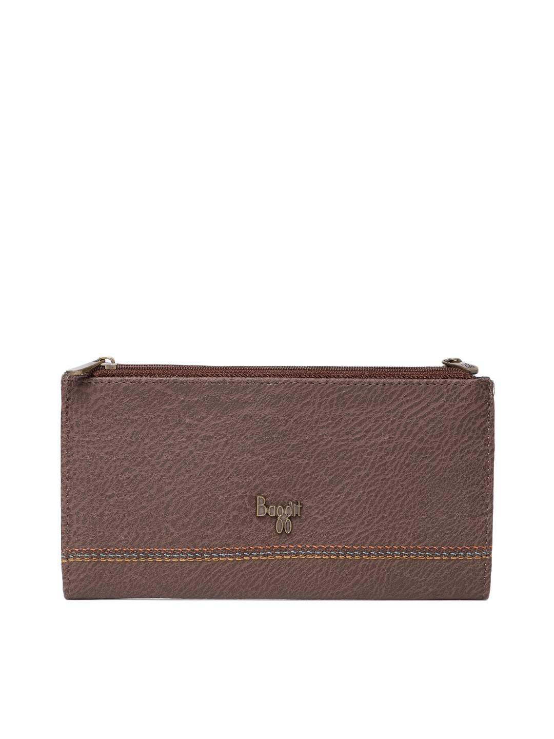 

Baggit Women Brown Solid Two Fold Wallet