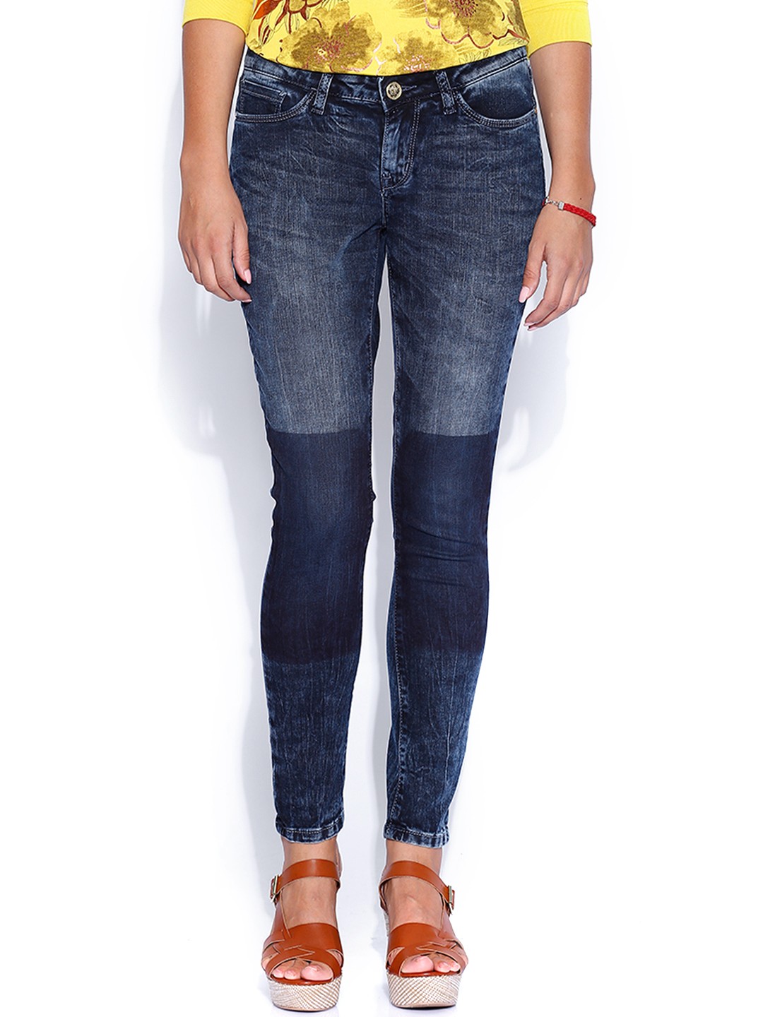 

Tokyo Talkies Dark Blue Slim Jeans, Navy blue