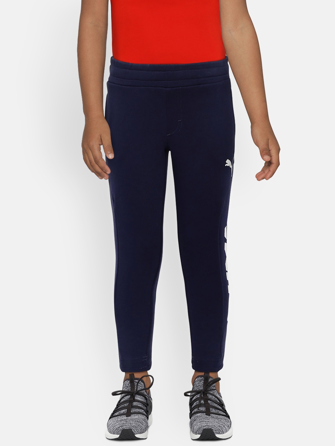 

Puma Boys Blue Alpha Track Pants, Navy blue