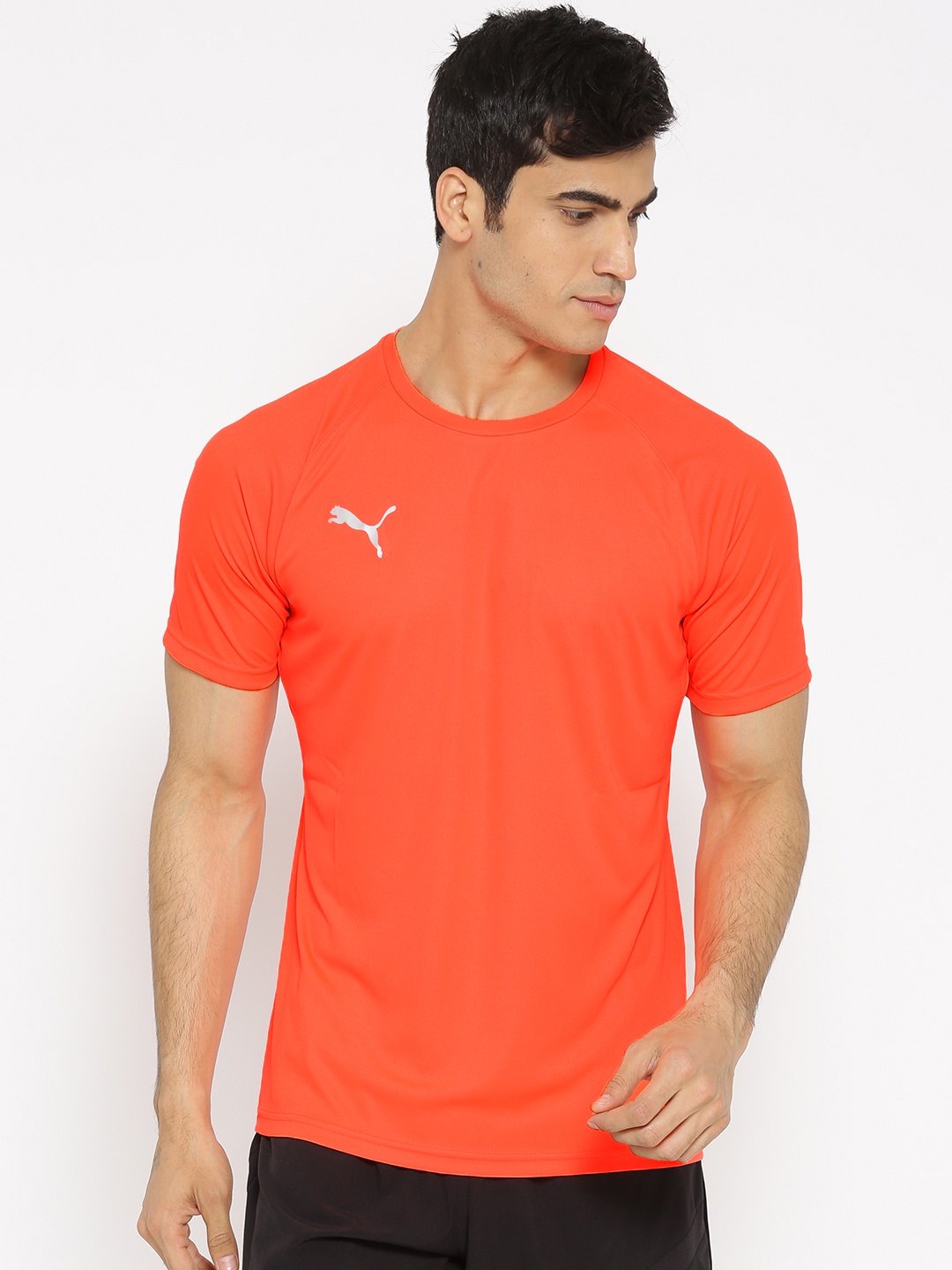 

Puma Men Orange Solid FtblNXT T-Shirt