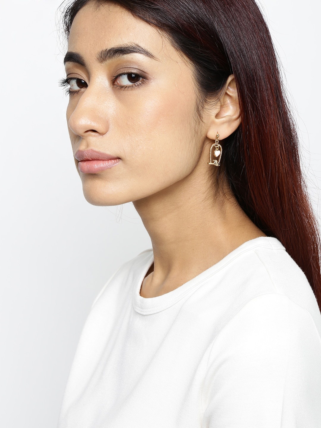 

Kook N Keech Set of 3 Earrings, Gold
