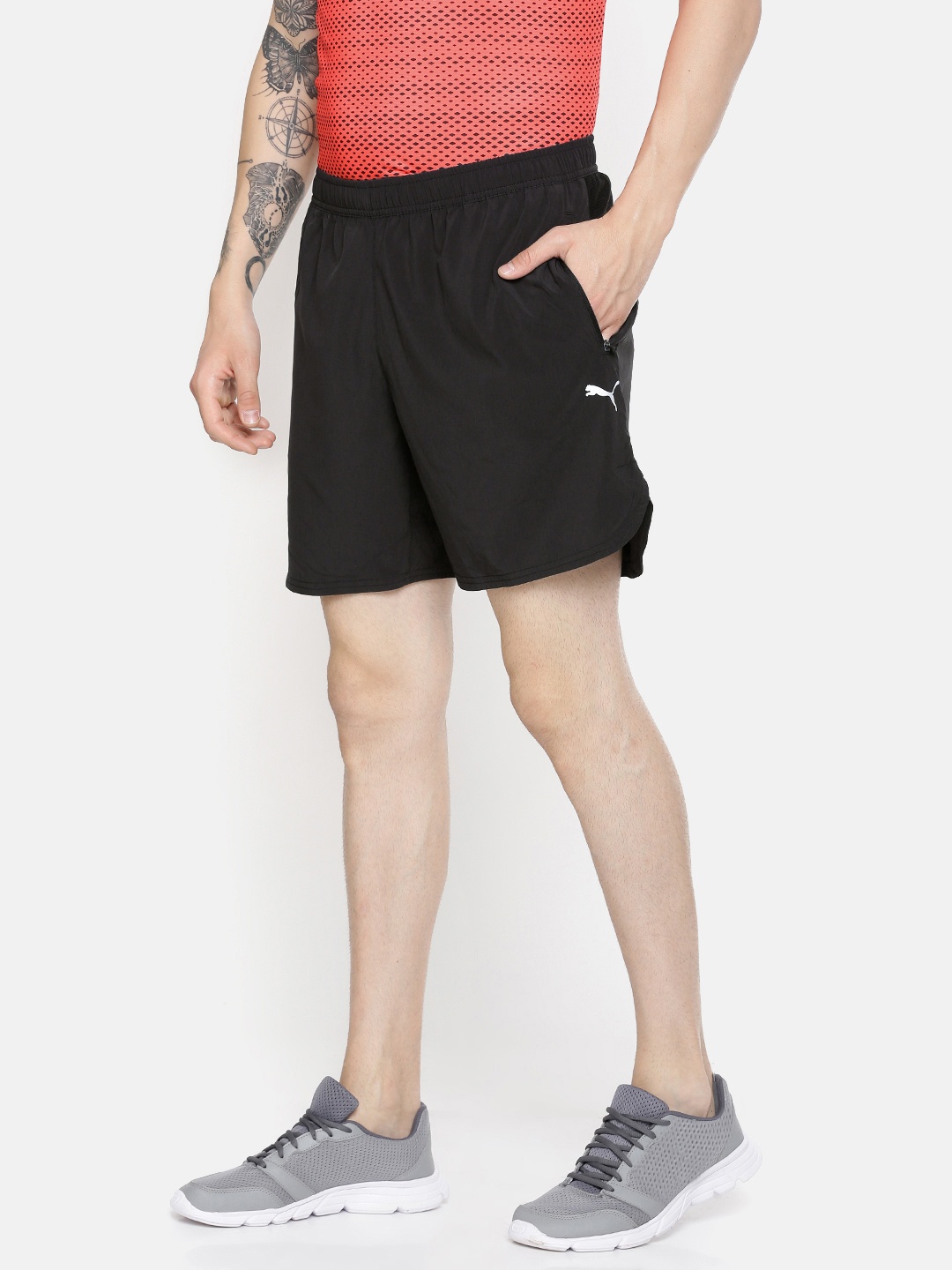 

Puma Men Black Solid VK Active Sports Shorts