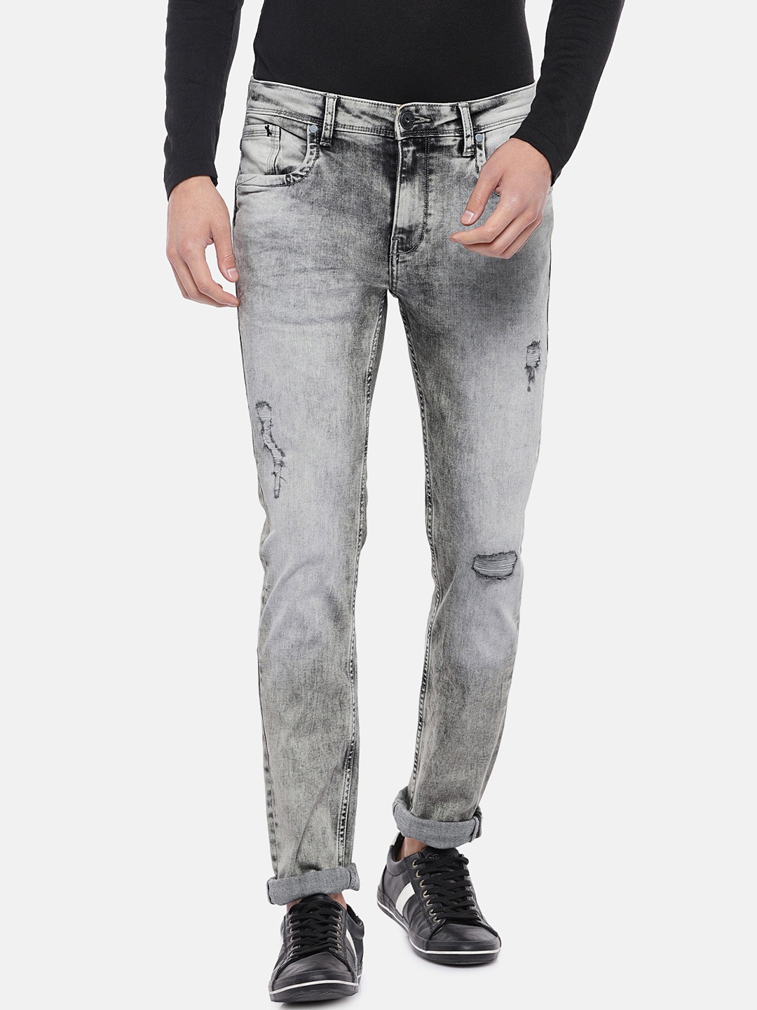 

Ed Hardy Men Grey Skinny Fit Mid-Rise Mildly Distressed Stretchable Jeans