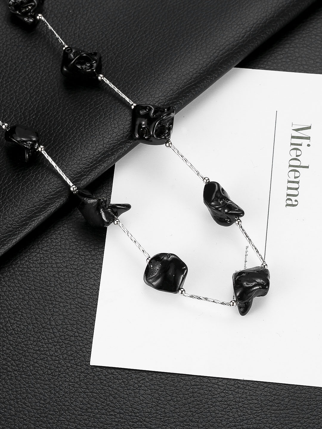 

Designs By Jewels Galaxy Black Rhodium-Plated Handcrafted Necklace