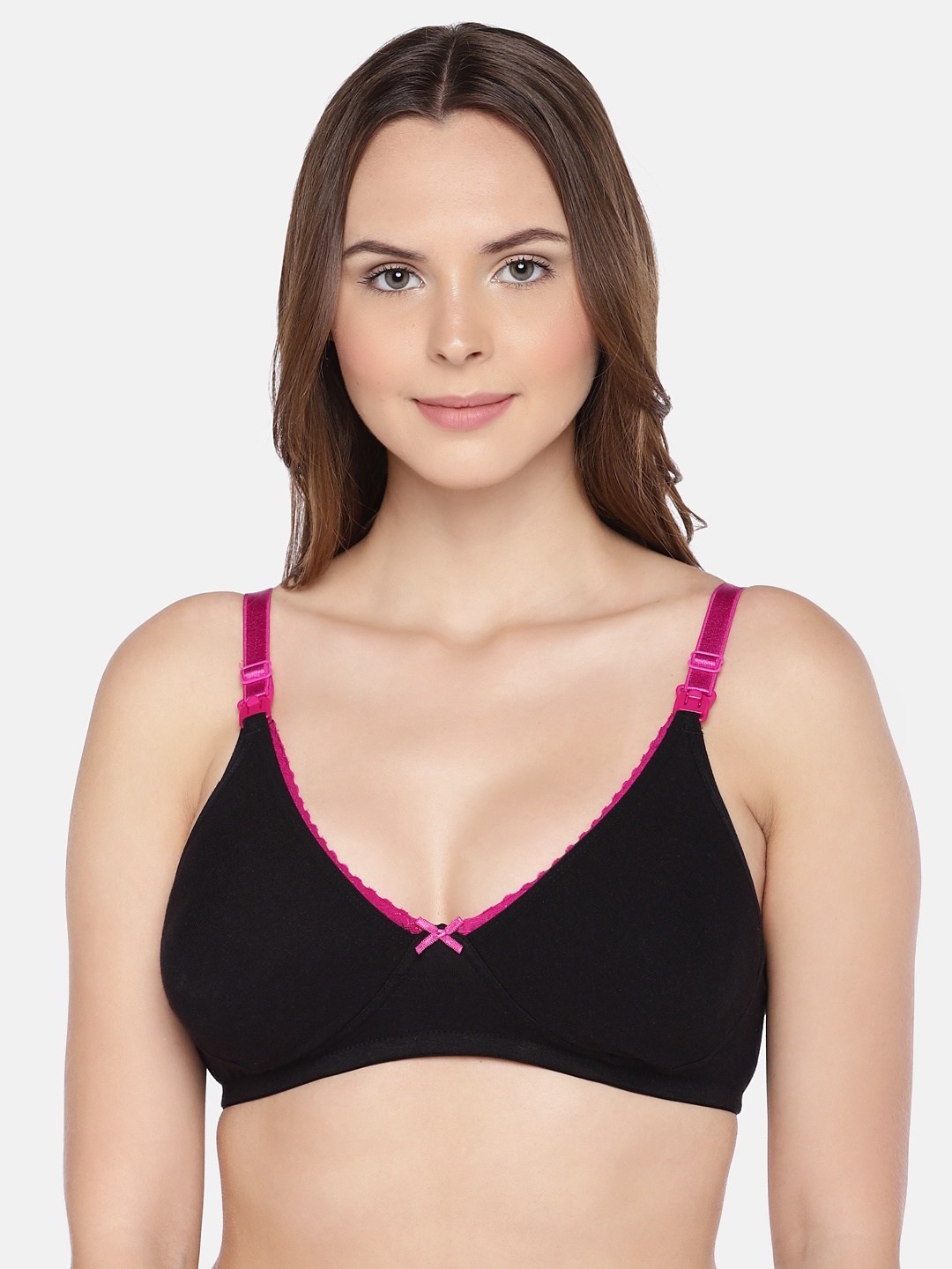 

Inner Sense Black Organic Cotton Antimicrobial Soft Nursing Bra IMB003C