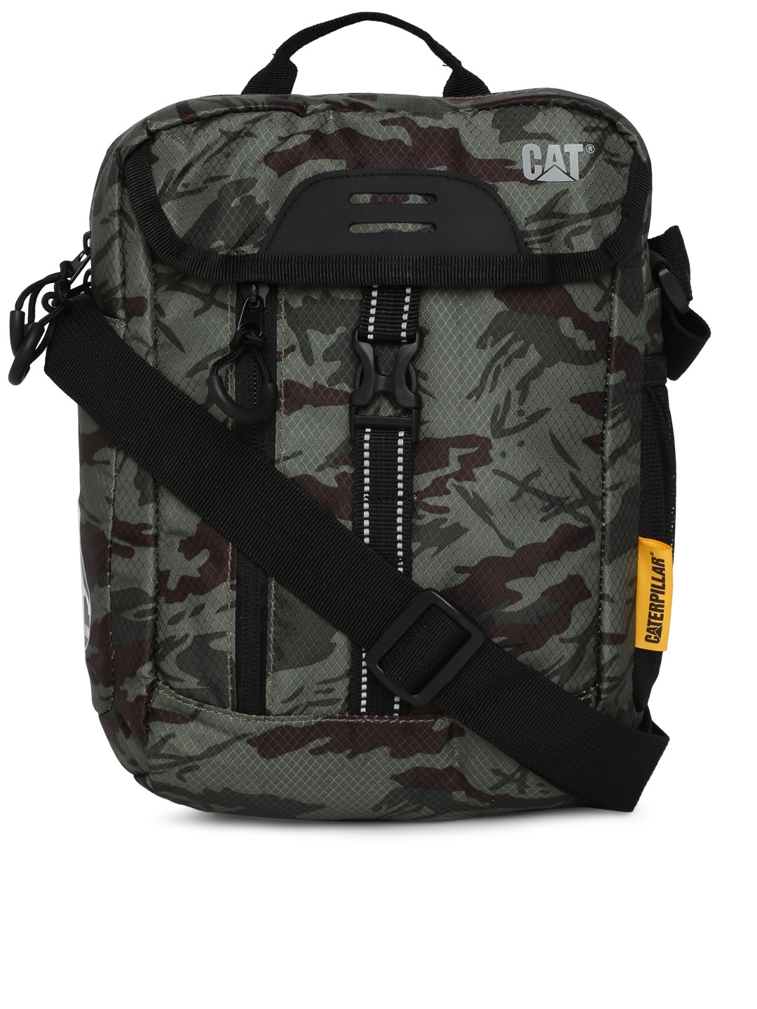 

CAT Unisex Olive Green & Brown Kilimanjaro Camouflage Printed Messenger Bag